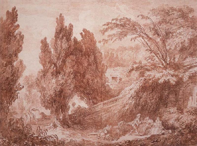 Jean-Honore Fragonard Park Landscape